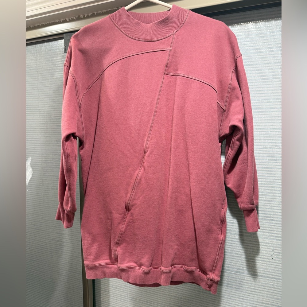 Lululemon Athletica Pink Oversized Hoodie Sweatshirt